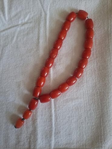 tesbeh satisi: Mərcan təsbeh - Mənşə: Hind Okeanı sahili, Afrika - Material: təbii — 5