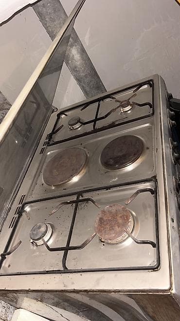 Qarışıq sobası Ayrıca dayanan, 4 gözlü, İşlənmiş