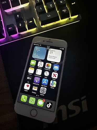 IPhone 7, 32 GB, Gümüşü, Barmaq izi lalafo.az -da IPhone 7, 32 GB, Gümüşü, Barmaq izi