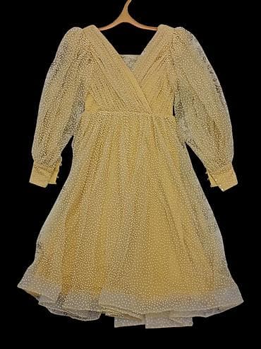 REAL ALİCİYA ENDİRİM Zərif sarı rəngdə, xırda mirvari effektli