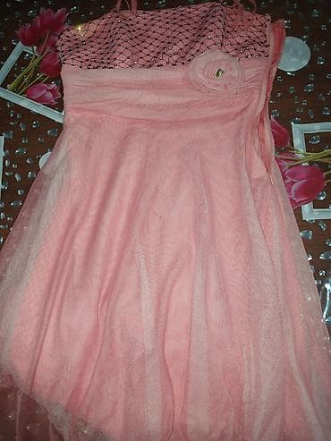 qayis: Məhsul: Çəhrayı ziyafət/şam paltarı - Rəng: Yumşaq çəhrayı - Üst — 1