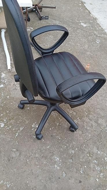 komputer kreslosu: Təkərli, Qolları tənzimlənmir, Süni dəri — 4