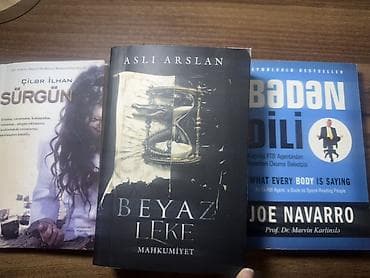 Bədii ədəbiyyat: Satılır: 3 kitab dəsti 1) Aslı Arslan – “Beyaz Leke: Məhkumiyyət” - — 1