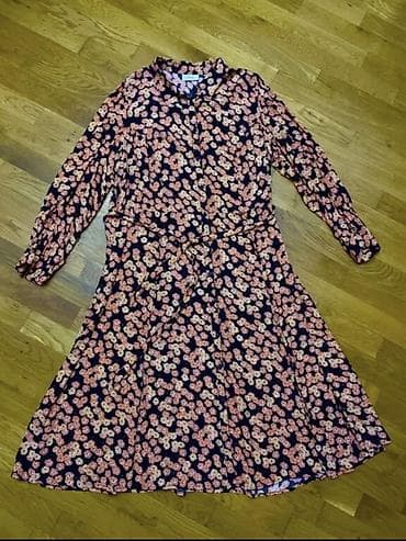 elbise: Платье рубашка с поясом размер ххл одето один раз 100% вискоза длина — 4