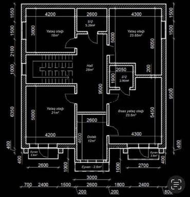 Badamdar qəs. 7 otaqlı, 460 kv. m, Yeni təmirli — 15