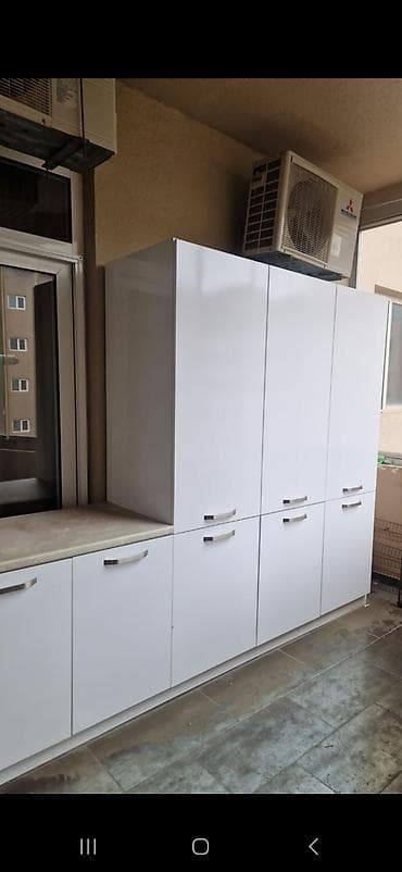 Açıq rəngli balkon/metbex dolab dəsti. uzunlugu -275 sm, hundurluyu lalafo.az -da Açıq rəngli balkon/metbex dolab dəsti. uzunlugu -275 sm, hundurluyu