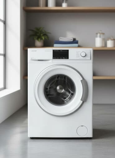 Paltaryuyan maşın Sharp, 7 kq, İşlənmiş, Avtomat, Qurutma var