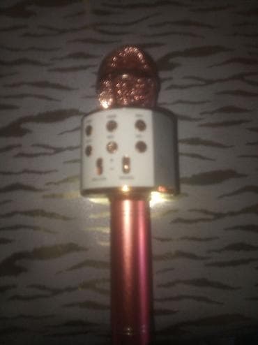 караоке микрофон: Portativ Bluetooth karaoke mikrofonu - Model: Q7 tipli simsiz karaoke — 1
