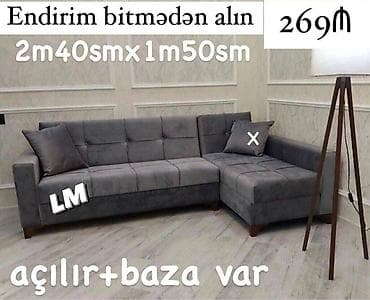 açılan: Künc divanlar 269₼ ✔️ Keyfiyyətə zəmanətlə 📌 Yeni və sifarişlə Ölçü — 2