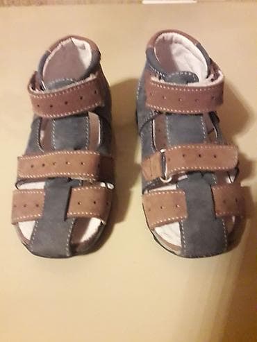 Детская обувь: Цвет - Синий Босоножки, Размер: 23, Для мальчиков — 4