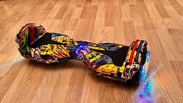 hover bohart: Elektrik hoverboard (self-balance skuter) - Parlaq, rəngli “graffiti” — 3