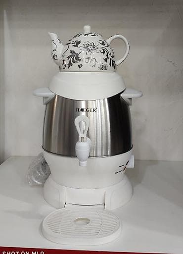 Samovarlar: Samovar elektrik samovar Heager 6 litr tutumlu Paslanmaz iy tam vermez — 2