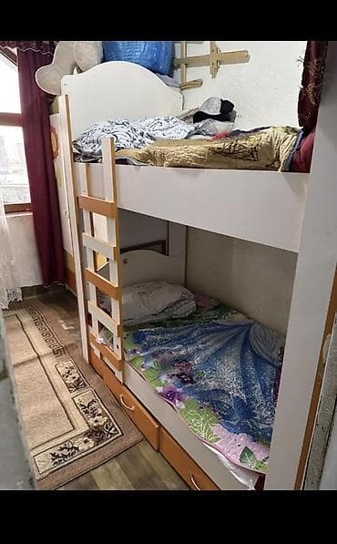 usaq dolab mebel: Oğlan və qız üçün, 2 təknəfərlik çarpayı — 2