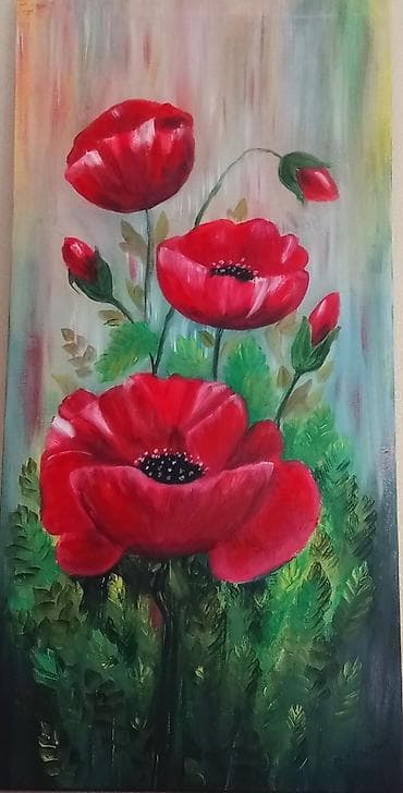 div sekilleri: Yağlı boya, 35/70 sm
Kətan — 1