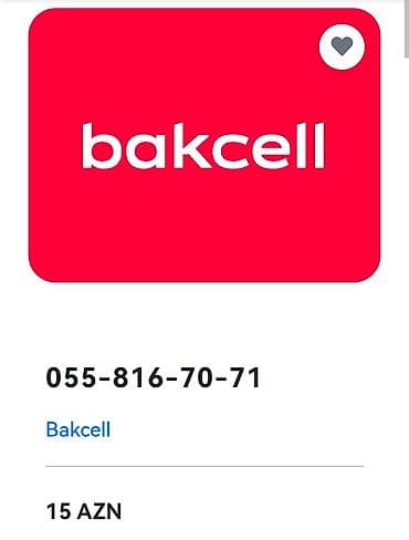 azercell nomreler satilir: Açıqlama: Xəzər Telecom mağazasında Bakcell Nar Azercell 055, 099 — 5