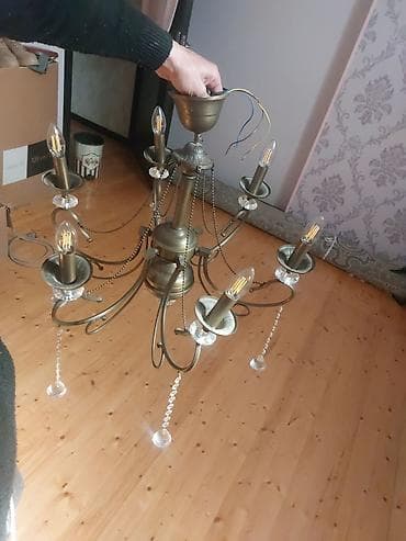 lyustra: Çılçıraq, 8 lampa, Metal — 3