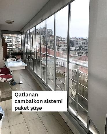Bu qatlanan cambalkon sistemi, eyvanınızı ilin bütün fəsillərində
