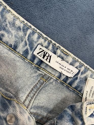 jeans salvar: ZARA unisex cins şalvar - Model: Klassik 5 ciblə “straight/regular” — 2