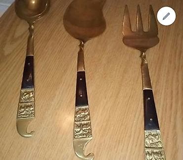 Bürünc dekorativ yemək dəsti – 3 ədəd - Tərkib: 1 ədəd iri kepçe, 1