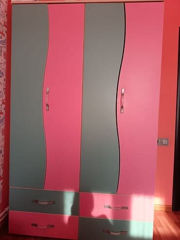 qutu profil: Oğlan və qız üçün, İşlənmiş, 4 qapılı, Açılan, Düz dolab — 5