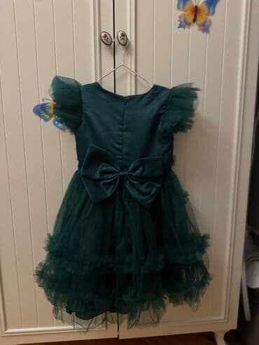 qizlar ucun toy paltarlari: 1 dəfə tədbirə istifadə olunub,120cm boy üçün,4-5 yaş üzərində — 4