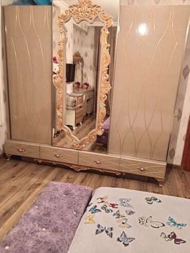 Детская мебель: Двуспальная кровать, 2 тумбы, Азербайджан, Б/у — 4