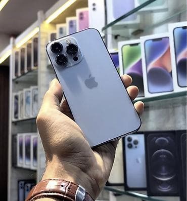 IPhone 13 Pro, 128 GB, Sierra Blue, Zəmanət, Simsiz şarj, Face ID
