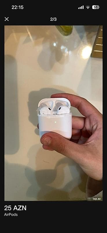 naušnik: Simsiz (Bluetooth) Qulaqcıqlar, rəng - Ağ — 2