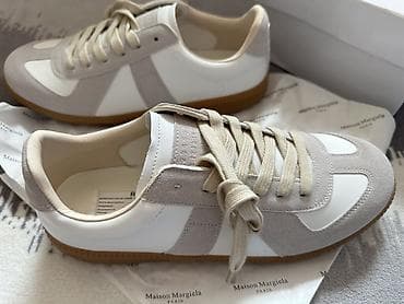 martini parfum: Maison Margiela “German Army Trainer” snikerləri - Rənglər: ağ/qəhvəyi — 5