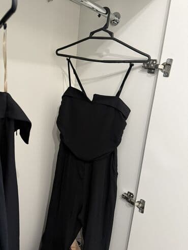 BYD: Qadın kombinezonu – qara rəng - Model: uzun, geniş ətək kəsimli — 3