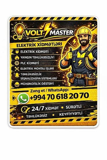 elektirikli: VOLT MASTER – Elektrik və Avtomatika Xidmətləri Xidmət sahələri: - — 3