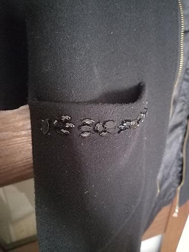 ucuz elf bar: Palto, Max Mara, 2XL, rəng - Qara — 3