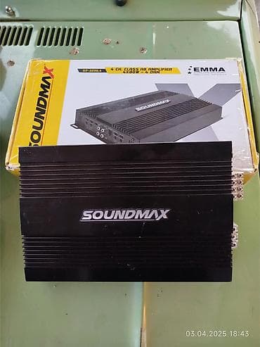 SOUNDMAX SX-3200.4 – 4 kanallı Class AB avtomobil gücləndiricisi -