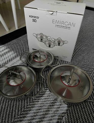 korkmaz qazan desti: Qazan, rəng - Gümüşü, Paslanmayan polad, Karaca, Türkiyə — 4