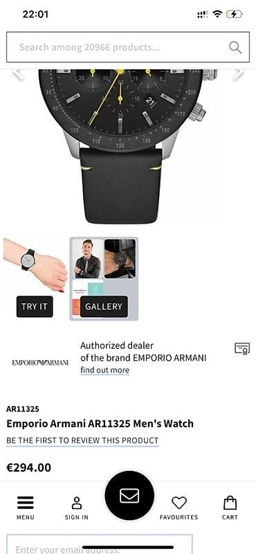kohnə sifer: Emporio Armani kişi qol saatı- Original - Brend: Emporio Armani - — 10
