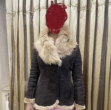 aşbaz geyim: Dublyonka Qadınlar üçün təbii qoyun dərisindən (shearling) qış plaşı — 1