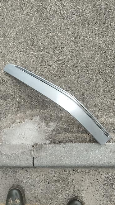 Gümüşü rəngli avtomobil spoyleri. Bu spoyler avtomobilin arxa — 1