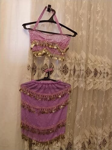 женские восточные костюмы: Rəqs kostyumu – 2 hissəli dəst Uşaq üçün Misirdən baha alınıb . - — 1