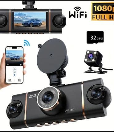 atv plus aparati: Quad-camera WiFi Avtomobil DVR (Dashcam) - 4 kameradan ibarət sistem — 1