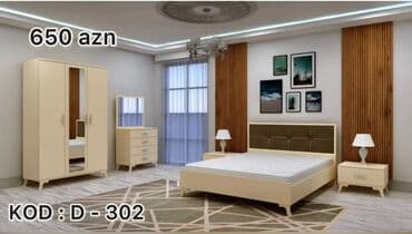 qiz ucun kravatlar: 2 təknəfərlik çarpayı, Dolab, Komod, 2 tumba, Türkiyə, Yeni — 3