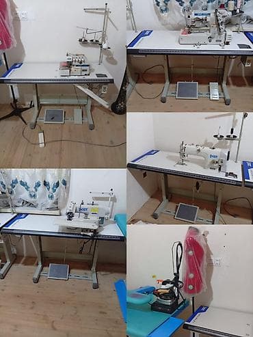 evdə tikiş işi: Averlok tikiş maşını 4 ədəddir gizli tikiş düz tikiş petlaq dərzi — 1