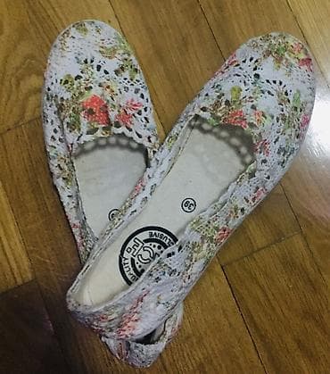 Kişi ayaqqabıları: Baletkalar, Ölçü: 39, rəng - Ağ, Yeni — 2