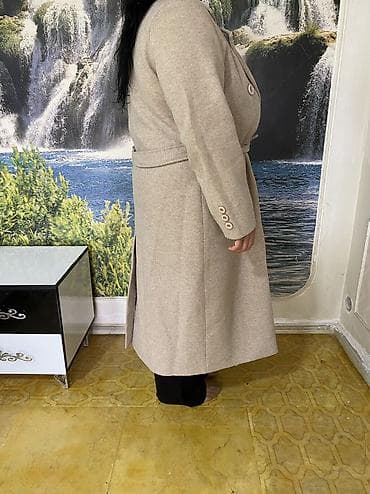 coban geyimi: Palto, Zara, 3XL, rəng - Bej — 5