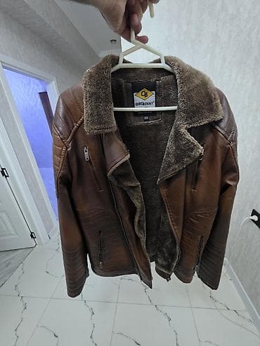 deri salvar: Kurtka, Dəri, Qış, 3XL — 1