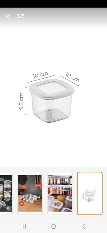 suse saxlama qablari: Erzaq saxlama qablari satilir. Yenidi. Karobkasinda. 12 ededdi. Ag — 2