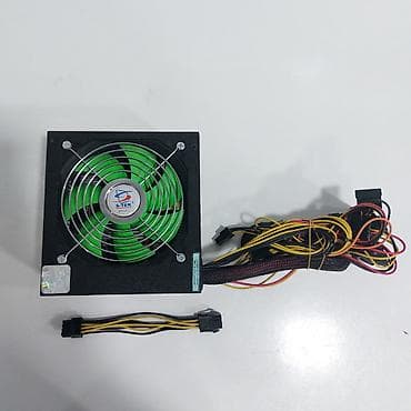 Qida Bloku “500Watt 24pin 4+4+4pin 2xsata 6xmolex 6pin Stek” ⭐500Watt — 4