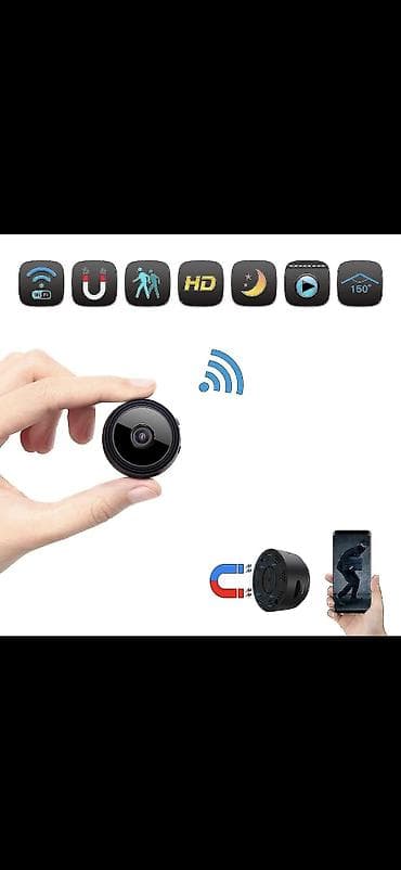 Mini Wi‑Fi təhlükəsizlik kamerası - Kompakt və gizli dizayn: barmaq