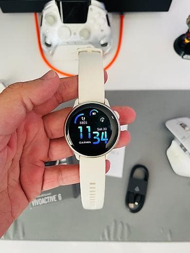 garmin gps: Smart saat, Garmin, Sensor ekran, rəng - Ağ — 3