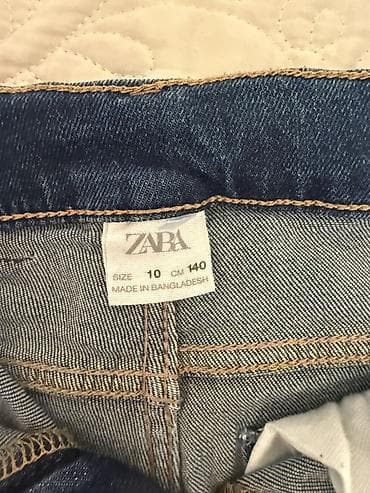 zara cins: Zara uşaq cins şalvarı - Brend: ZARA - Ölçü: 10 yaş / 140 sm — 3