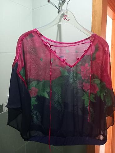 Qadın şifon bluz. M-XL razmer - Material: yüngül, şəffaf şifon -